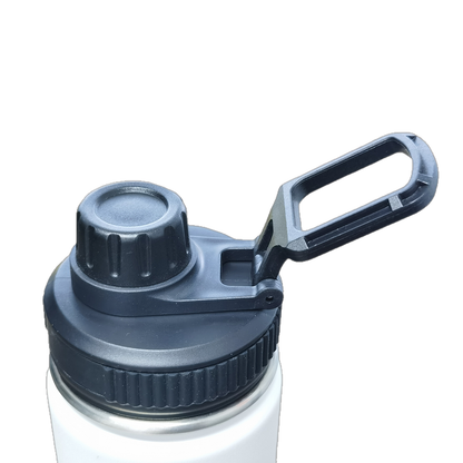 BELANKO 24 OZ  Double Vacuum Drinking Bottle for Sports - White